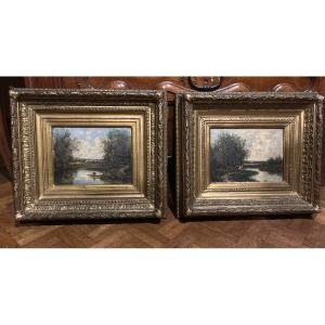 Pair Of XIX Paintings