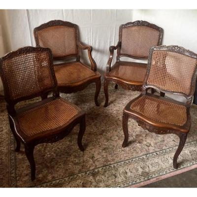 Armchairs Cannes Louis XV