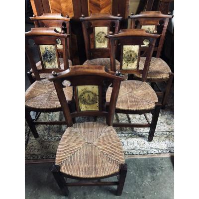 Directoire Chairs Painted Boards