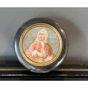 Box Box With Miniature By Jean-francois Aubry (1767 - 1851)