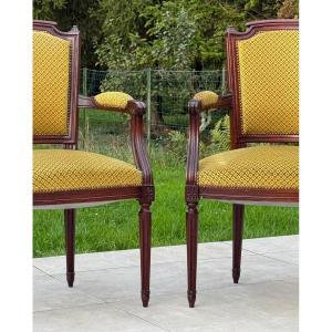Pair Of Louis XVI Style Armchairs Circa 1900