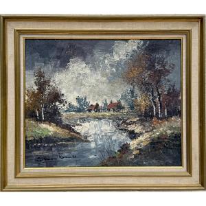 Simon Kramer, Oil On Canvas Signed (1940-2015)