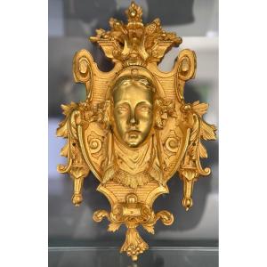 Louis XIV Style Ornamental Bronze Sconce, 19th Century