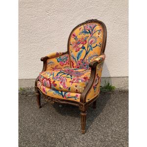 19th Century Louis XVI Style Bergère Armchair