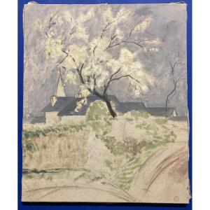 Marthe Orant (1874-1957), Spring, Oil On Canvas