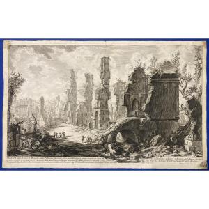 Giovanni Battista Piranesi (1720-1778), Veduta Degli Avanzi De Mausolei, Original Etching