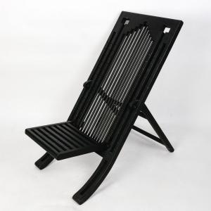 Pair Of Vintage Modular Chairs In Lacquered Wood – Rare 1980s French Design