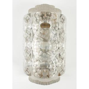Set Of 3 "séville" Lalique Crystal Wall Sconces | 1947 | Luxury Lighting | Elegant Design