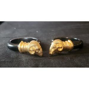 Ram Head Earring 