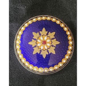 19th Century Silver And Enamel Brioche 