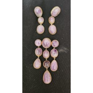 19th Century Vermeil And Amethyst Set 