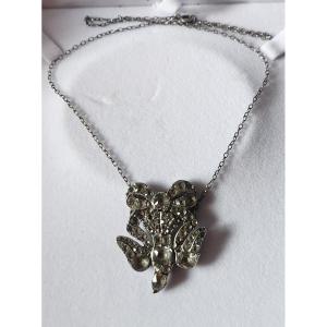 Holy Spirit In Silver And Rhine Stones, Normandy, 19th Century 