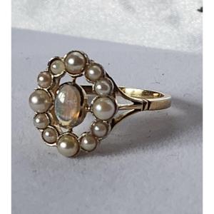 19th Century Pearl And Opal Ring