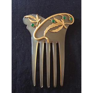 Art Nouveau Blonde Horn Hair Ornament