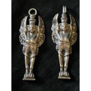 Silver Cape Buckle, Egyptian Style