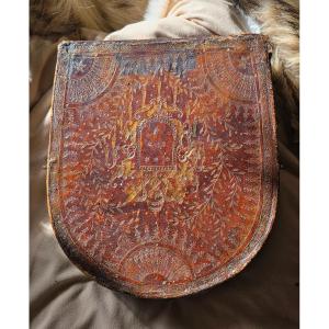 17th Century Morocco Leather Reliquary Case