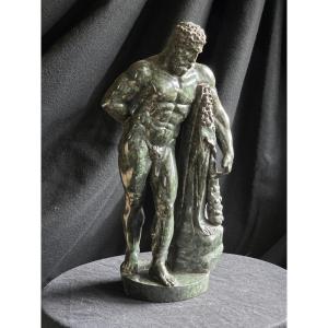 Grand Tour Serpentine Sculpture Of Hercules, 19th Century