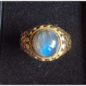 Gilt And Labrador Ring