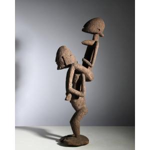Large Dogon Vasigine Statue On The Back Of The Hogon Mali