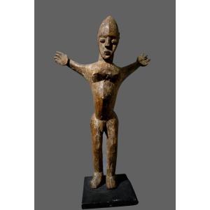 Lobi Arms Raised Burkina Faso Christ Statue 