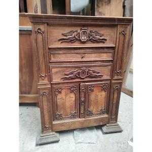 Bedroom Furniture Chest Of Drawers, Vanity Unit Dressing Table Angels Religious Castle 19th Century