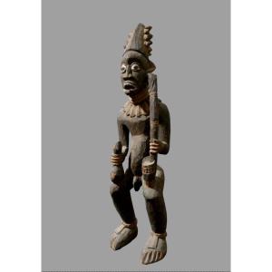 Large Bamoun Shaman Statue Cameroon