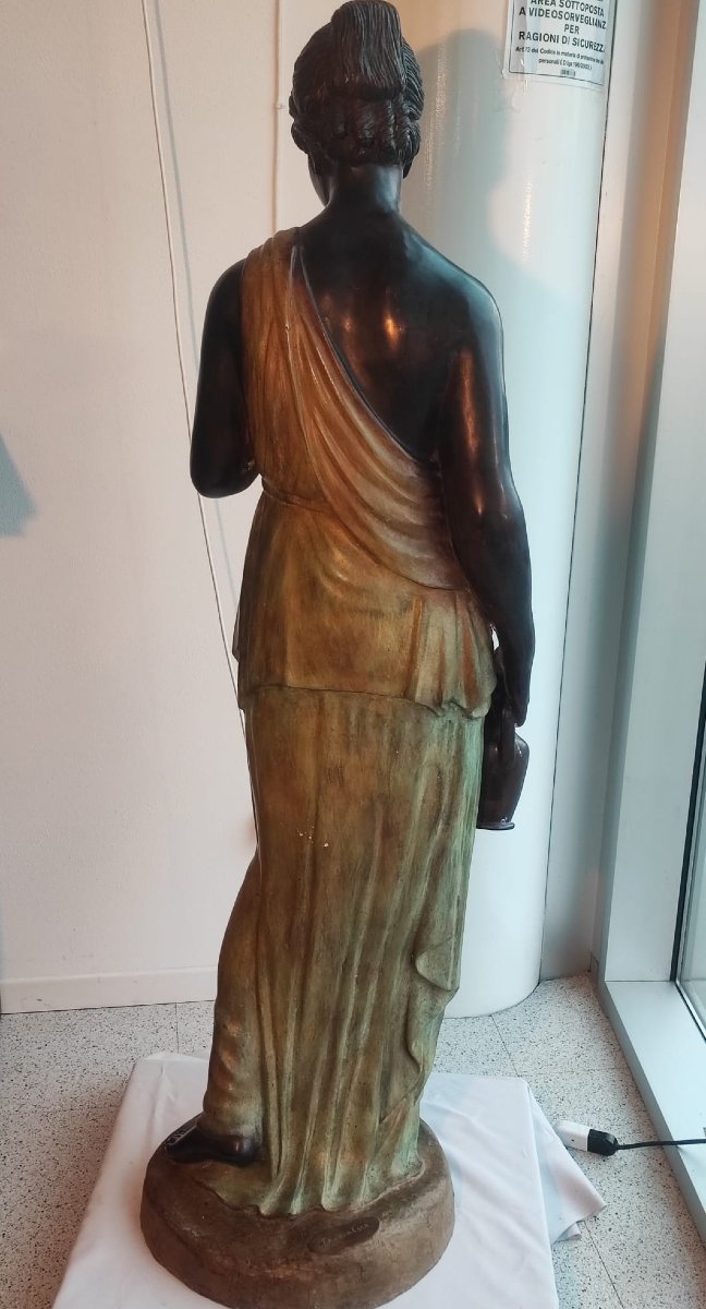 Scultura femminile in bronzo-photo-3