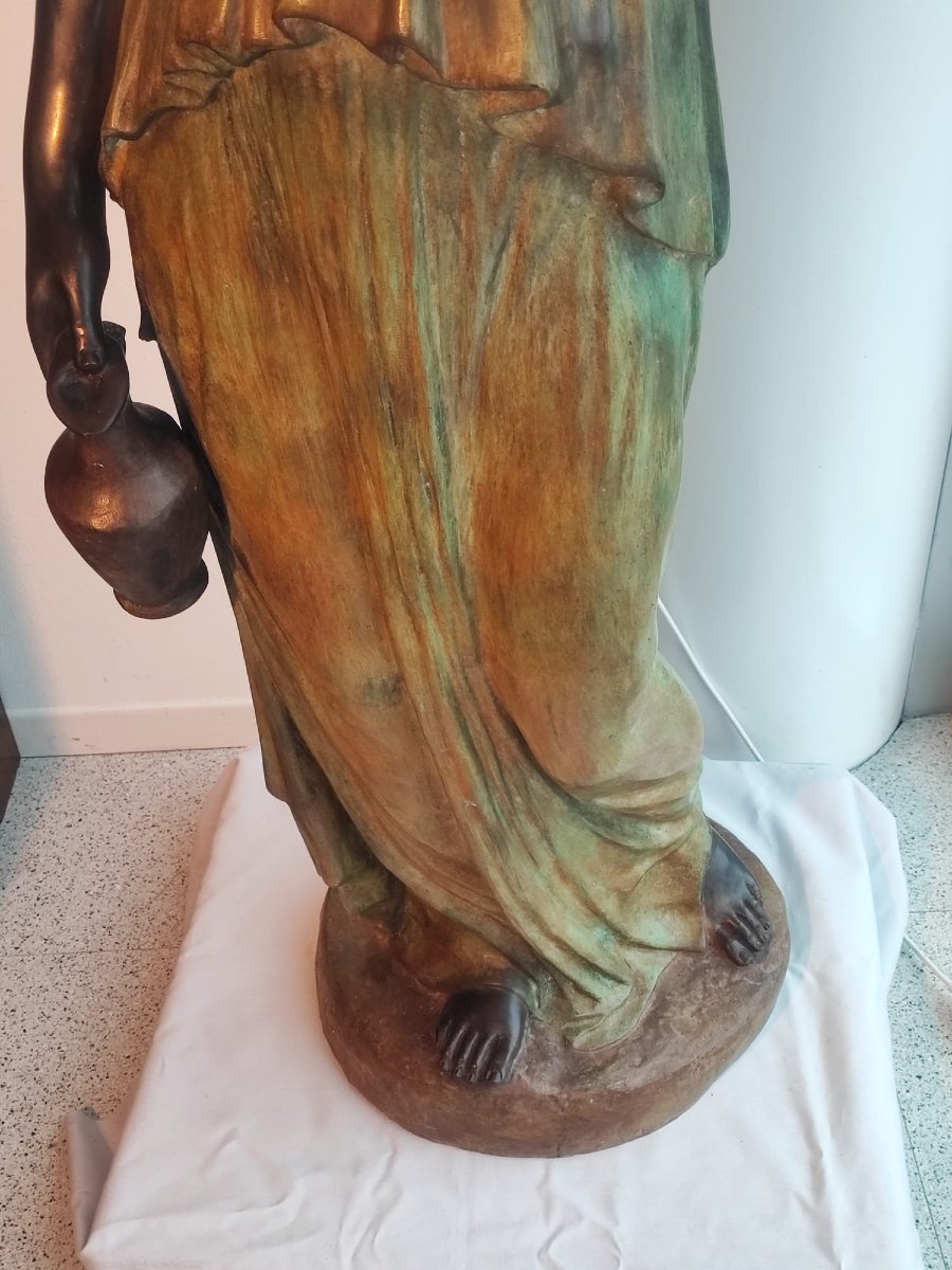 Scultura femminile in bronzo-photo-4