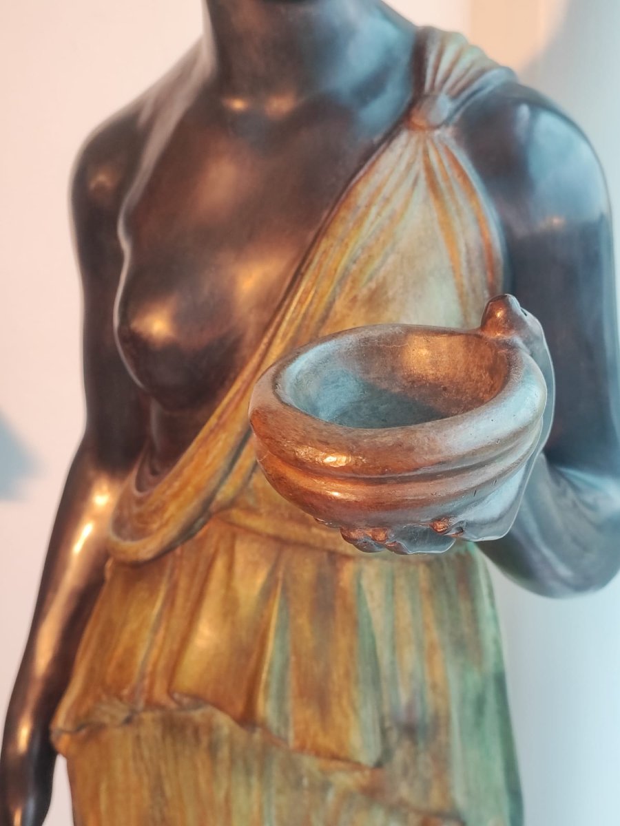 Scultura femminile in bronzo-photo-5