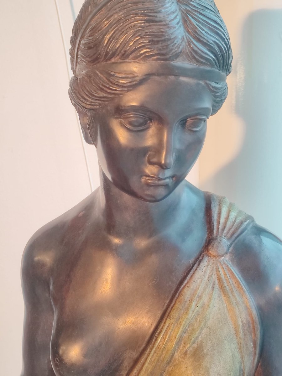 Scultura femminile in bronzo-photo-6