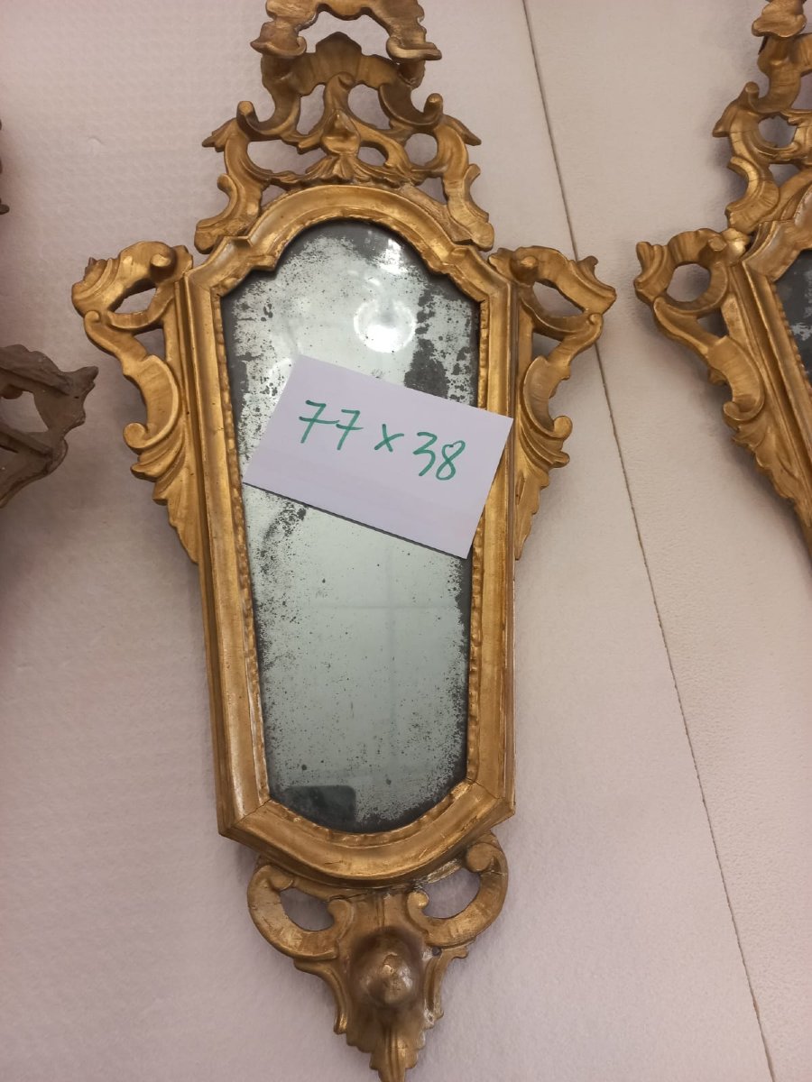 Lotto di quattro specchiere veneziane-photo-1