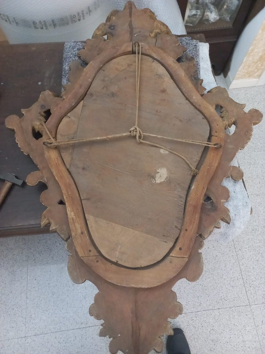 Coppia di specchiere dorate-photo-2