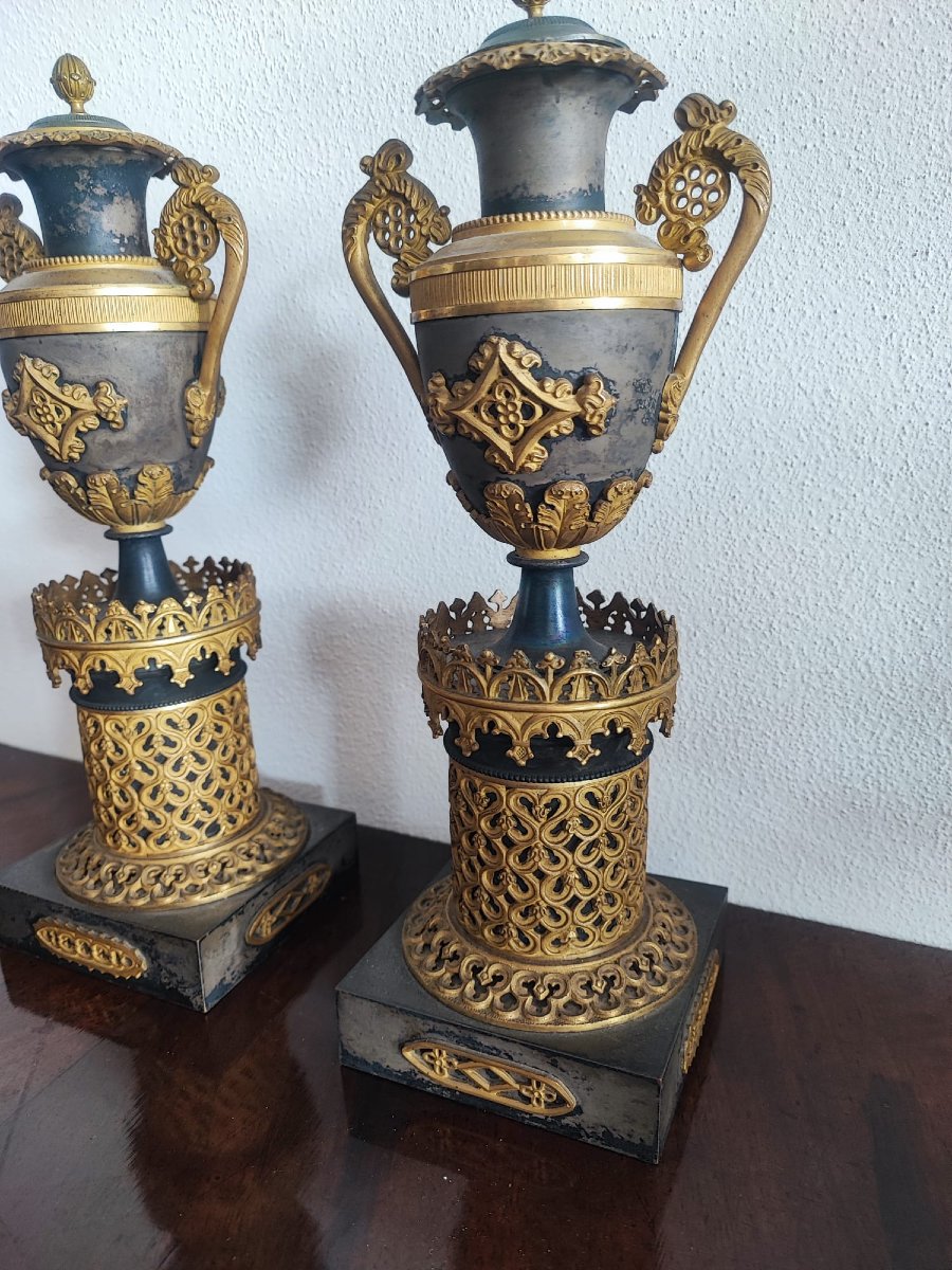 Coppia di candelieri Impero-photo-3