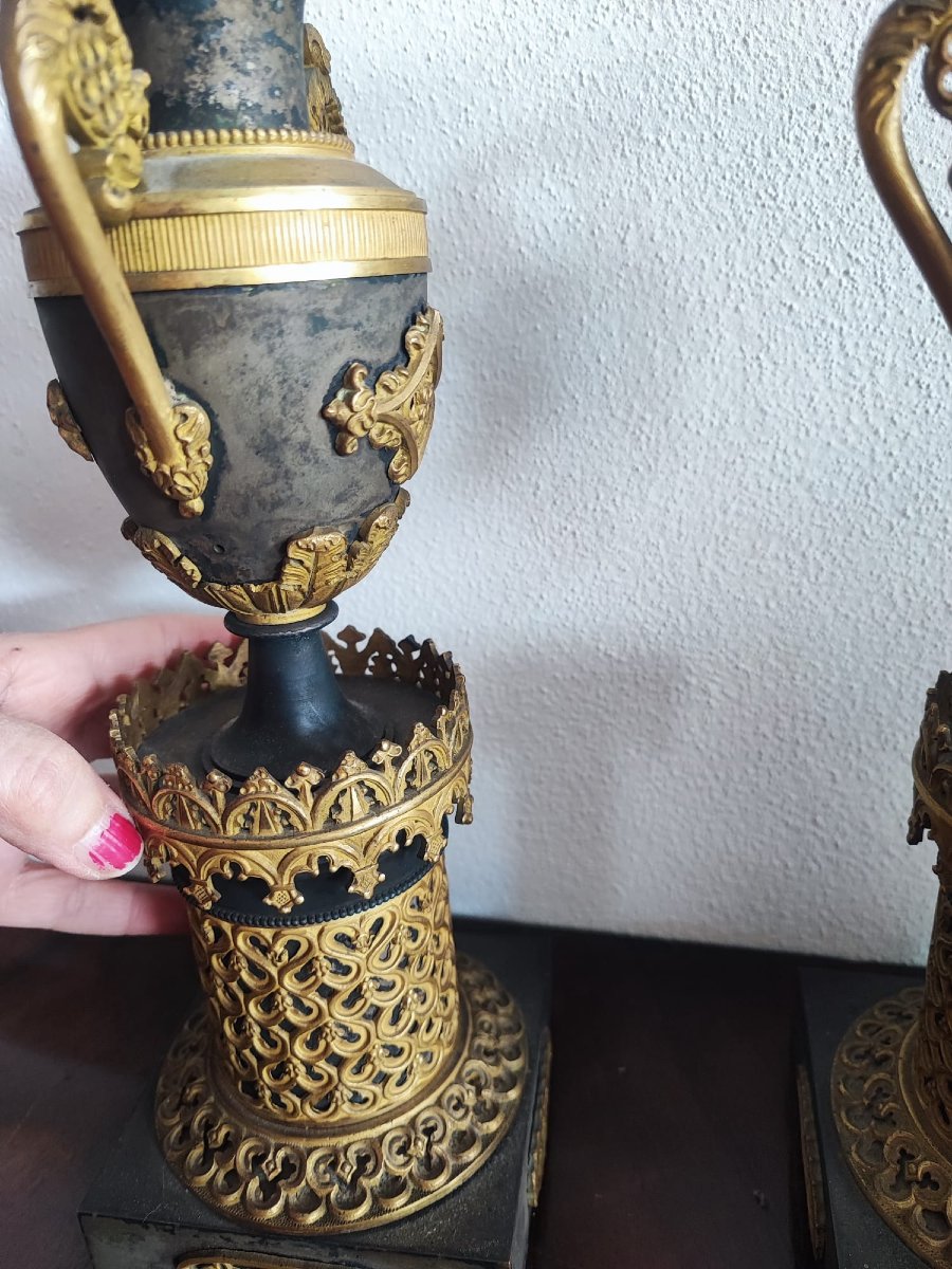 Coppia di candelieri Impero-photo-1