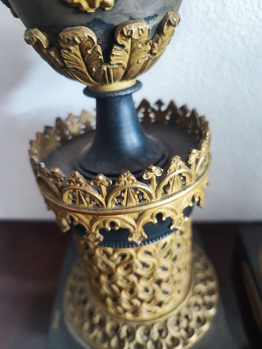 Coppia di candelieri Impero-photo-4