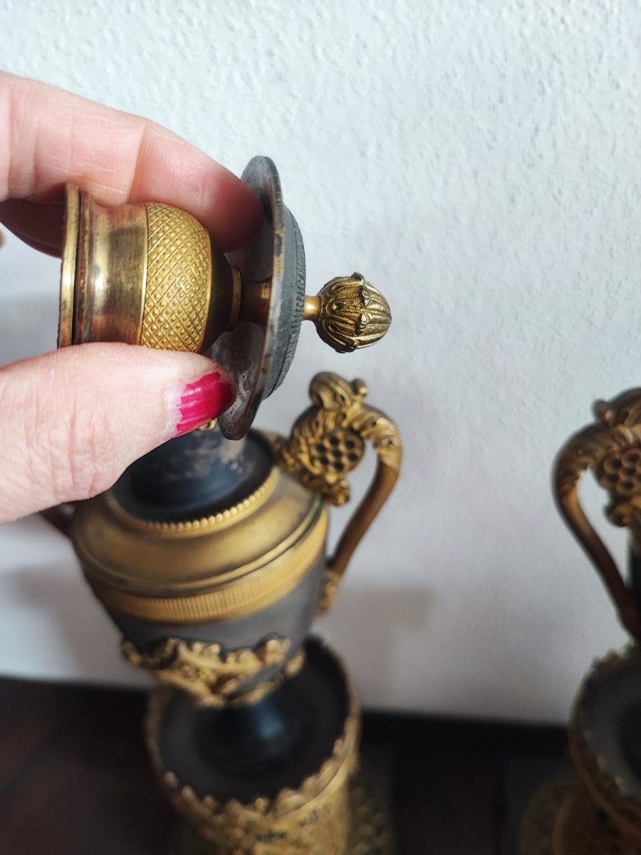 Coppia di candelieri Impero-photo-6