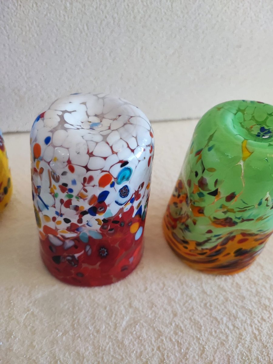 Lotto di 6 bicchieri colorati-photo-1