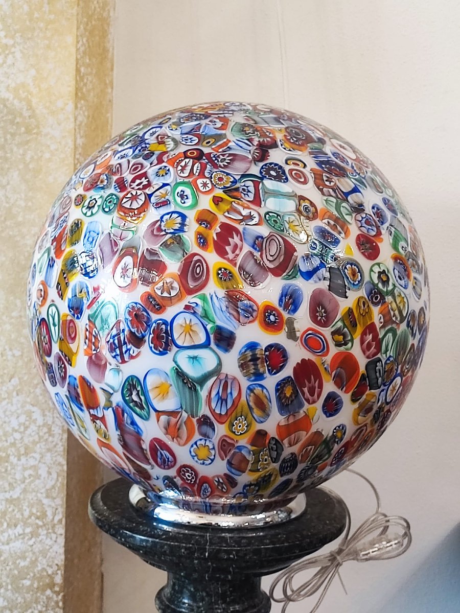 Lampada rotonda in vetro di Murano-photo-1