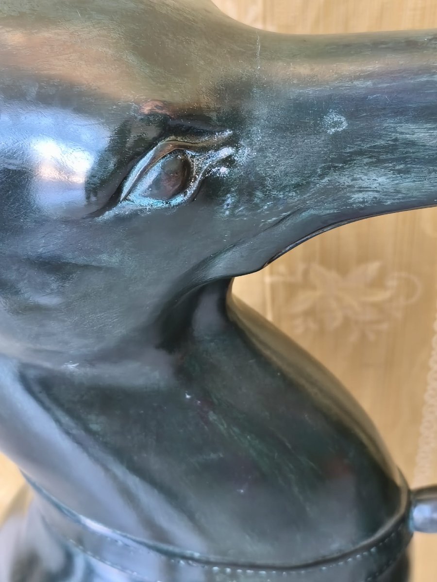 Sculture in bronzo ( coppia di cani levrieri)-photo-4