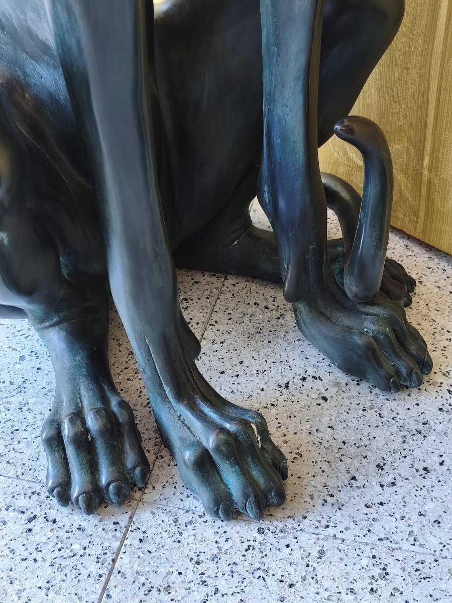 Sculture in bronzo ( coppia di cani levrieri)-photo-2