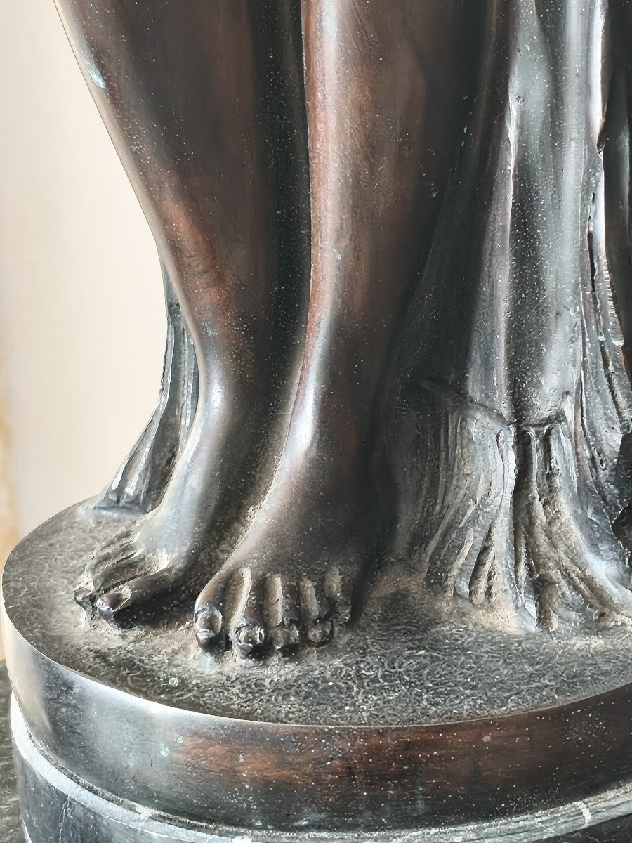 Scultura femminile in bronzo-photo-3