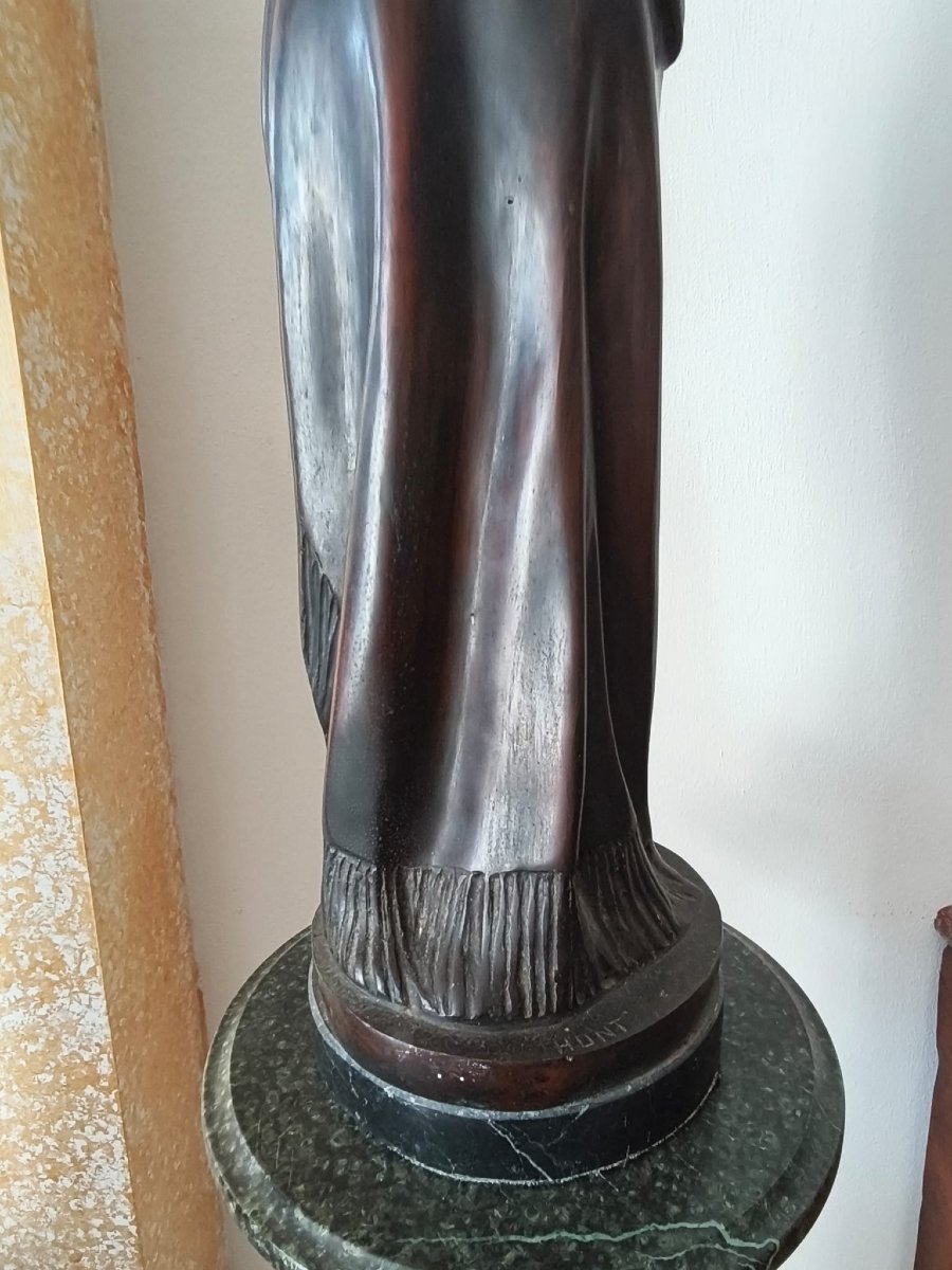 Scultura femminile in bronzo-photo-7