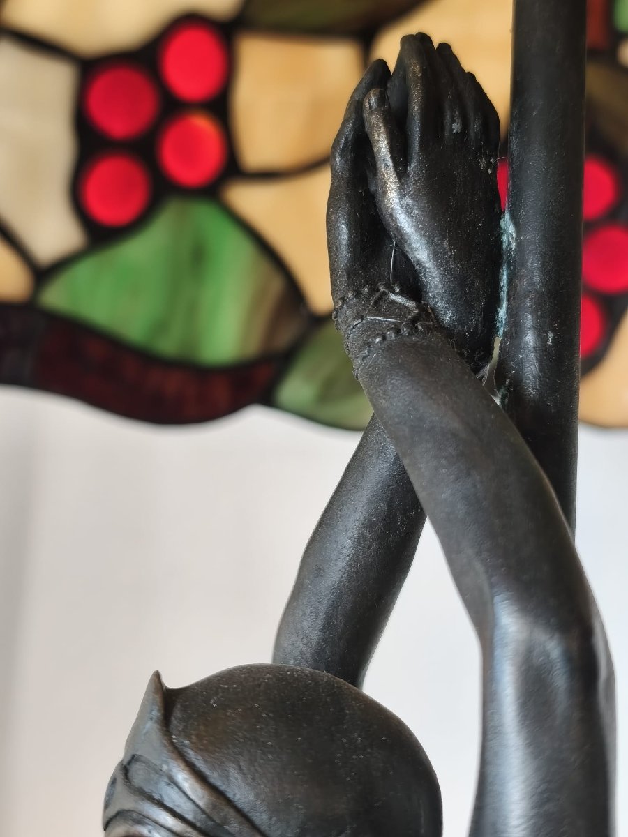 Scultura con lampada-photo-2