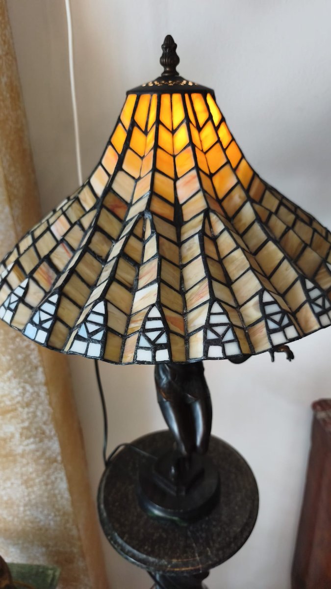 Scultura con lampada-photo-4