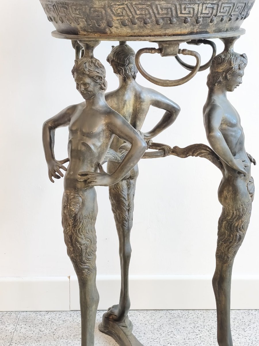 Scultura braciere in bronzo-photo-4