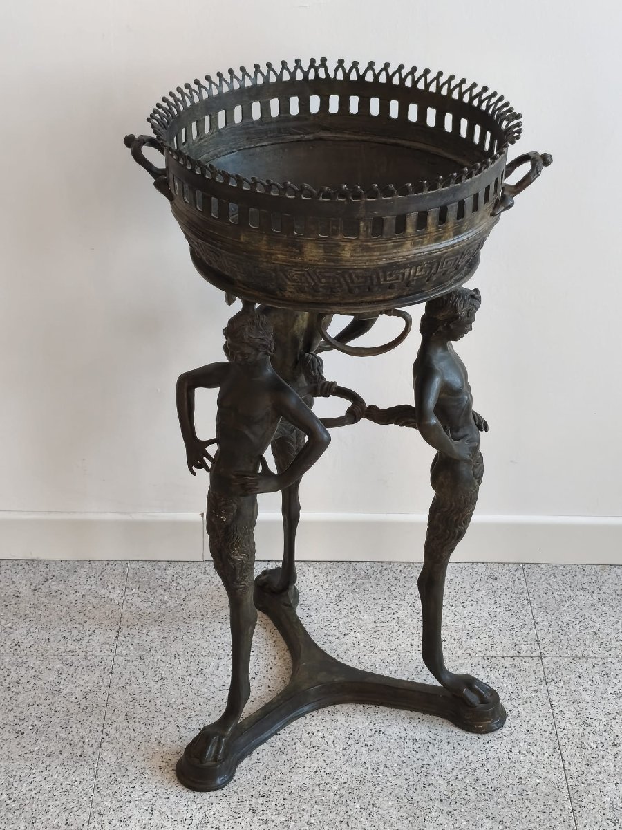Scultura braciere in bronzo-photo-1