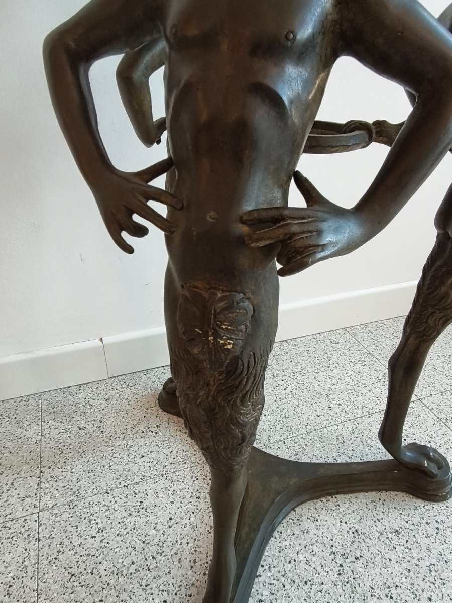 Scultura braciere in bronzo-photo-2