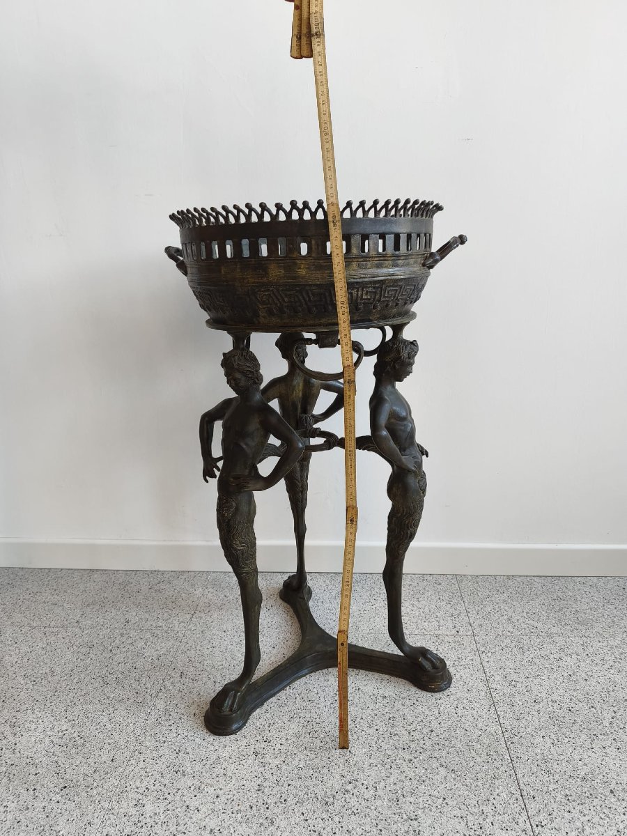 Scultura braciere in bronzo-photo-4