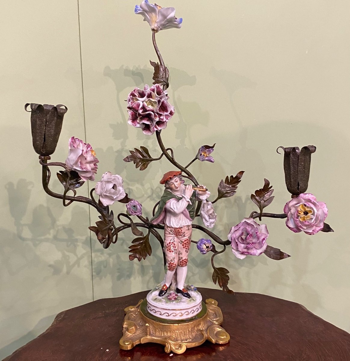 Coppia di Candelabri in bronzo -photo-4