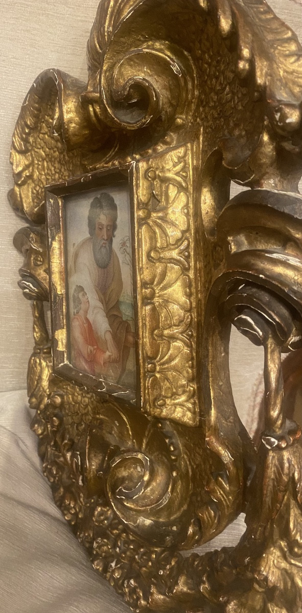 Interessante dipinto raffigurante San Giuseppe con Bambino Gesù, del XVII -photo-4